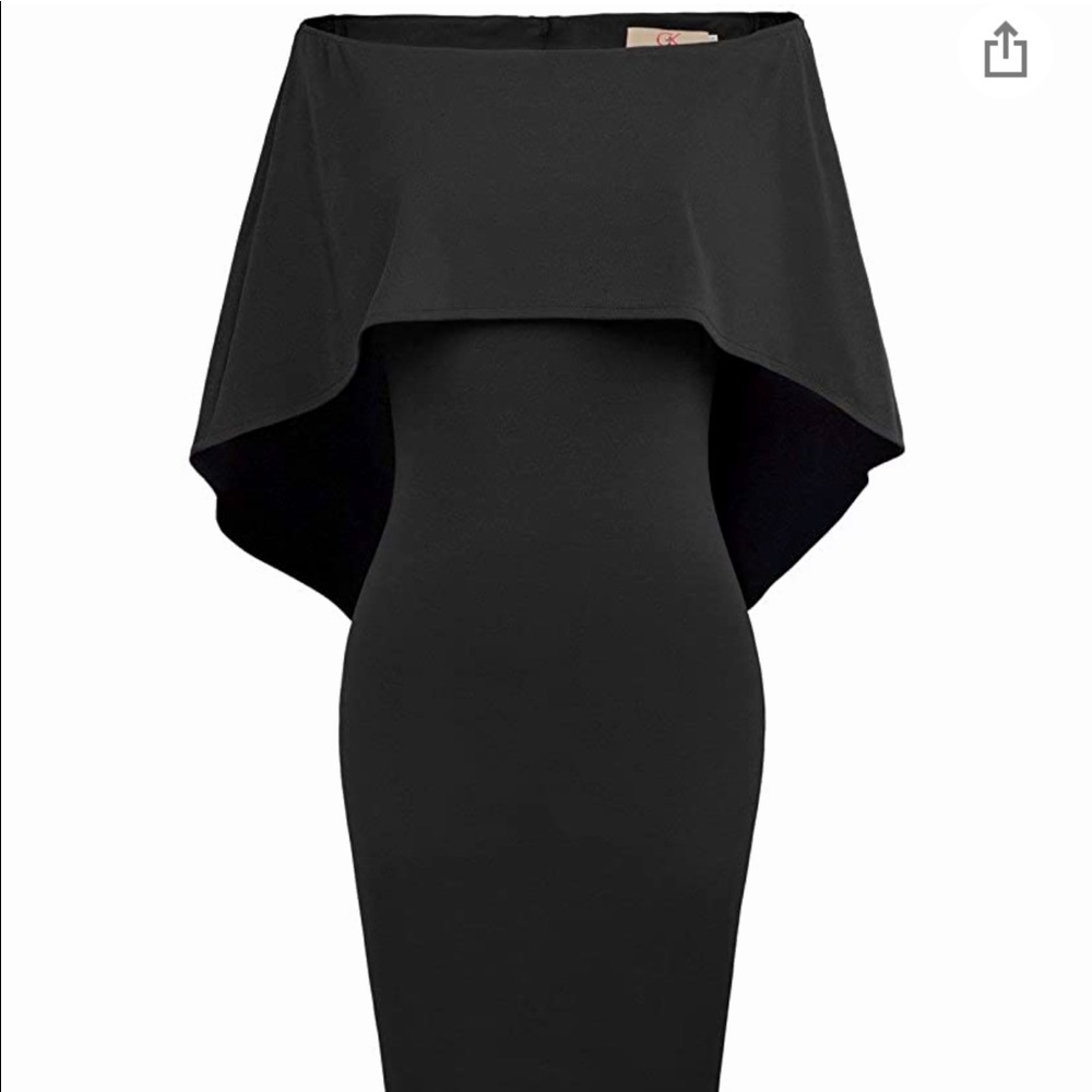 NWT off shoulder batwing black dress
